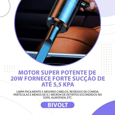 Aspirador de Pó Portátil 2 em 1 [ULTRA POTENTE] + Brinde