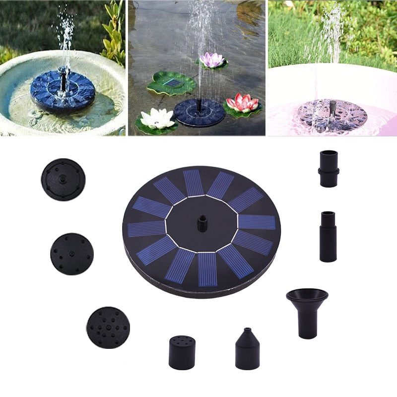 Chafariz Flutuante Fonte De Água Para Pássaros [Energia Solar]