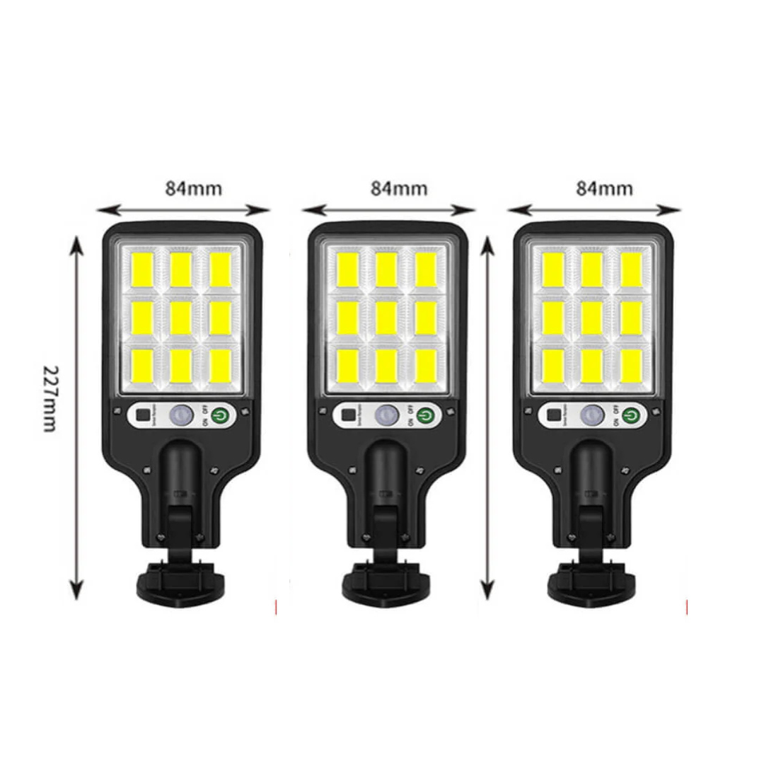 KIT Refletor Solar Led Controle Buchas de Fixação + Frete Grátis