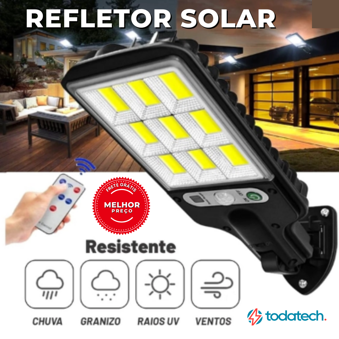 KIT Refletor Solar Led - Compre 1 Leve 2 + Frete Grátis