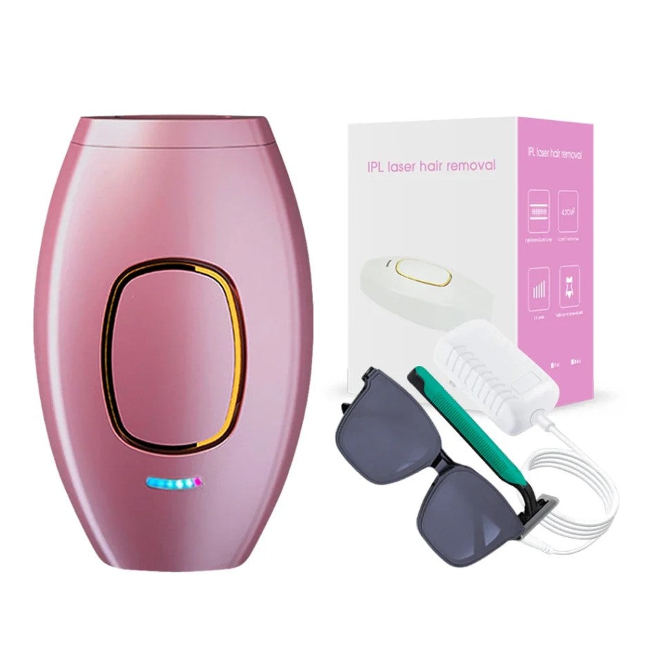 Depilador Indolor LaserSmooth Pro® + Óculos de Proteção UV + Lâmina de Barbear BRINDE