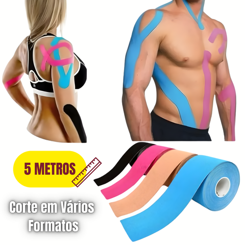 ARGUSTAPE Fita Bandagem Elástica Ortopédica 5Mx5cm- Alivia a Dor e Lesão Atleta ou Fisioterapia