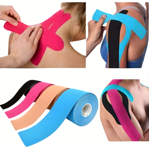 ARGUSTAPE Fita Bandagem Elástica Ortopédica 5Mx5cm- Alivia a Dor e Lesão Atleta ou Fisioterapia