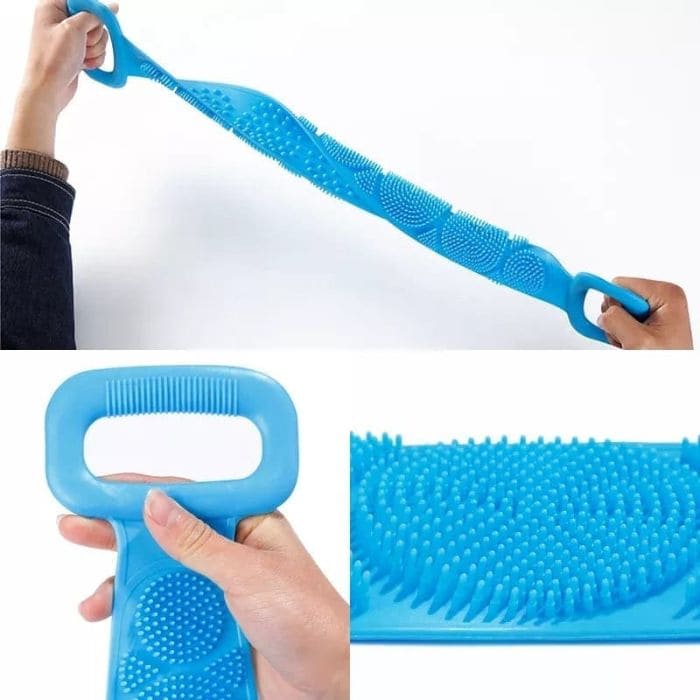 Kit com 4 Escovas de Banho em Silicone Limpeza Esfoliação e Relaxamento