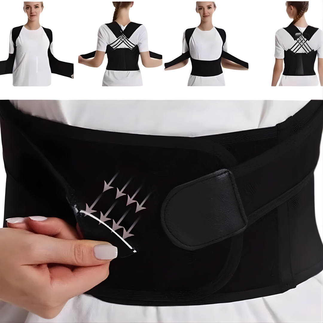 Corretor Postural Ergonômico Pro Max - Alinha Coluna Ajusta Postura Unissex