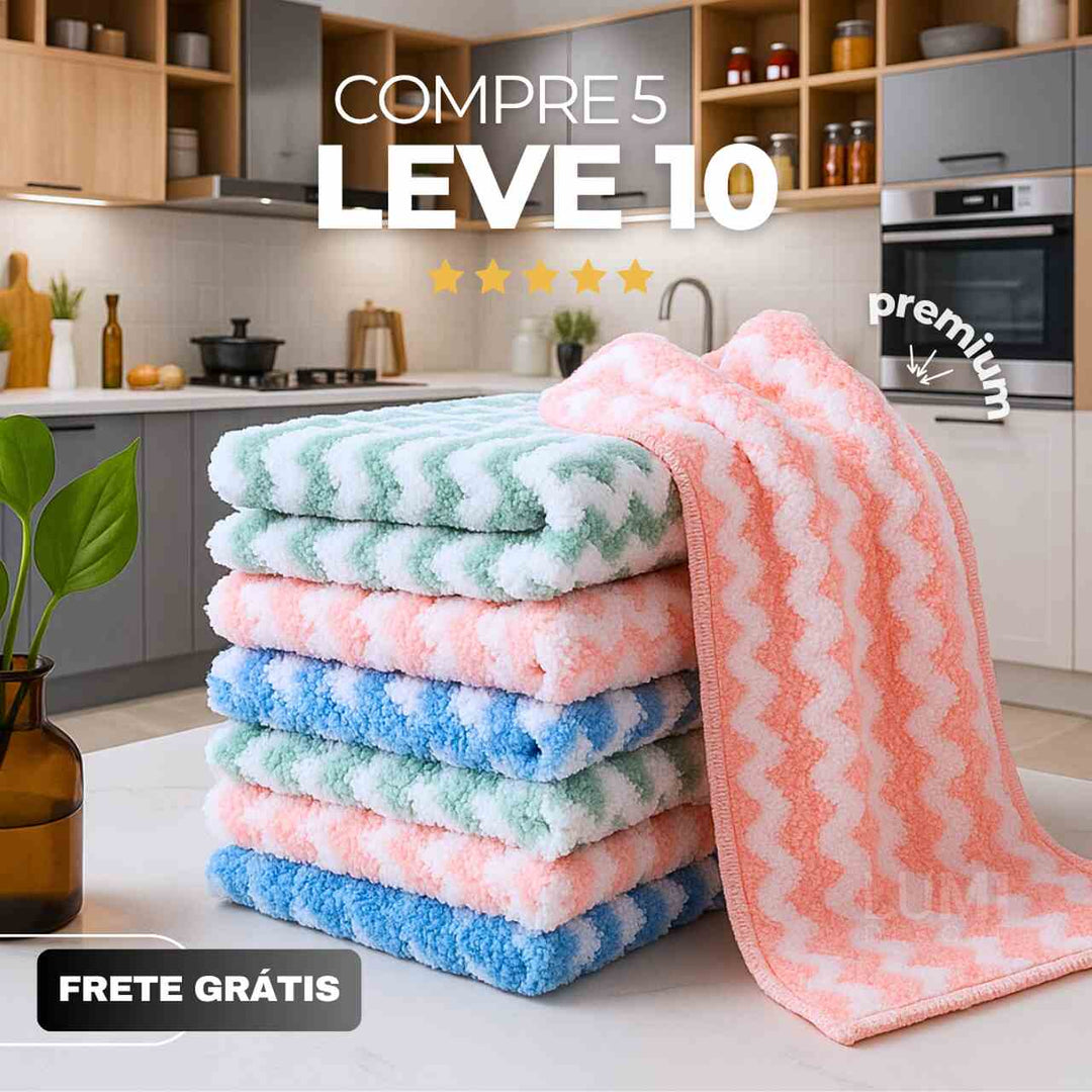 Panos Mágicos® - Limpeza Perfeita Premium Chef Atoalhado - Promoção Especial 🏆