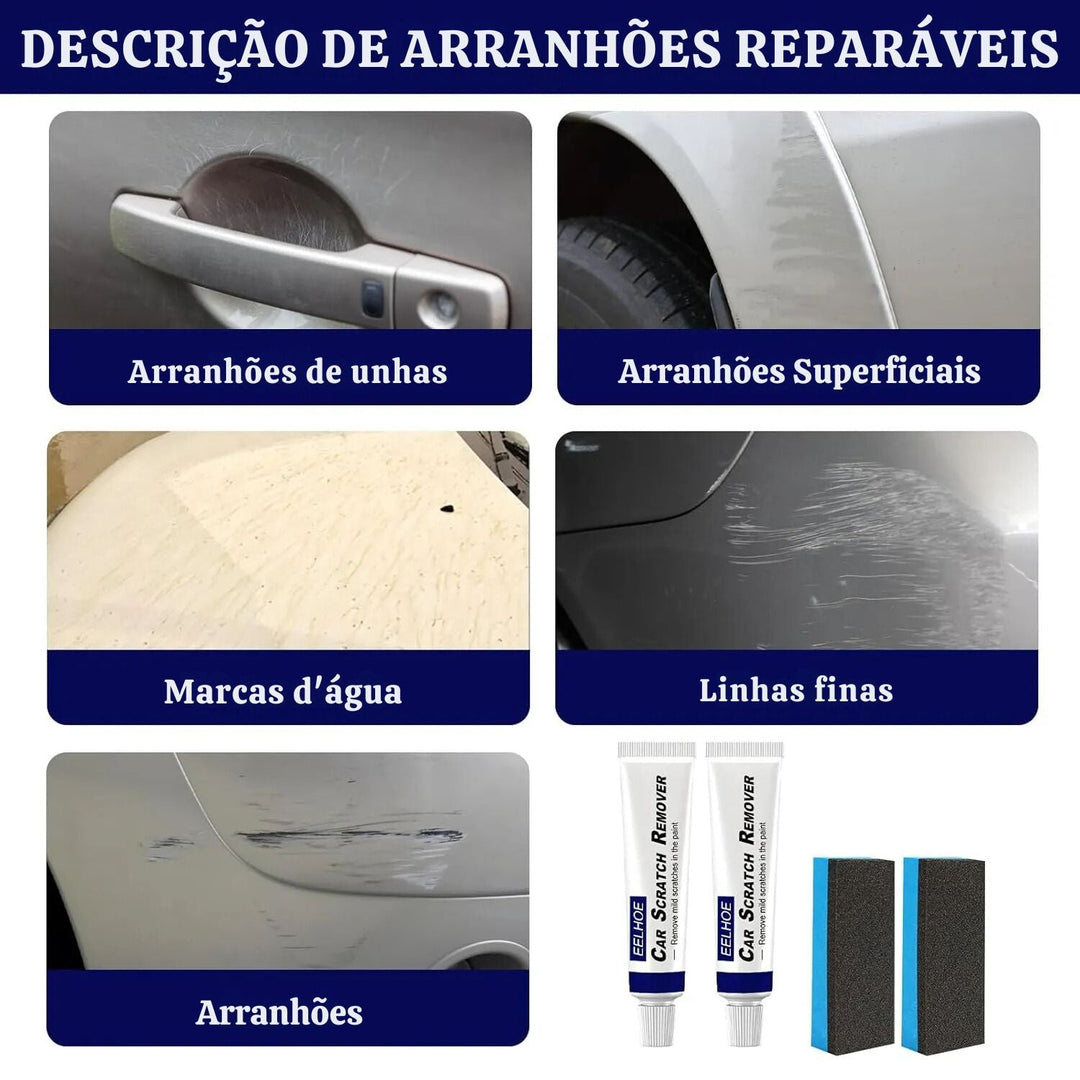 Cera Removedora de Riscos e Arranhões de Carros - Clean Car 80g