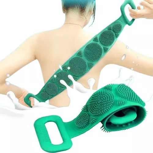 Kit com 4 Escovas de Banho em Silicone Limpeza Esfoliação e Relaxamento