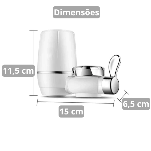 Torneira Filtro Purificador De Água Carvão Ativo PURELIFE - A garantia de água fresca e saudável para toda a sua família!