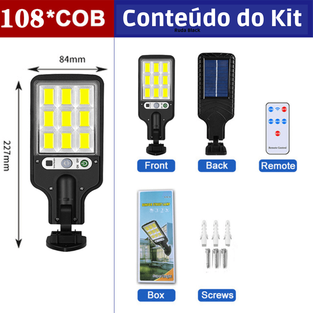 KIT Refletor Solar Led - Compre 1 Leve 2 + Frete Grátis