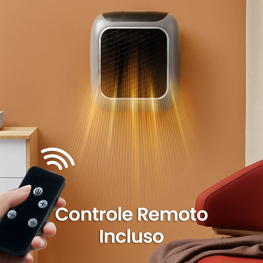 Aquecedor Portátil HeatBox com Controle Remoto Bivolt (50% OFF + FRETE GRÁTIS)