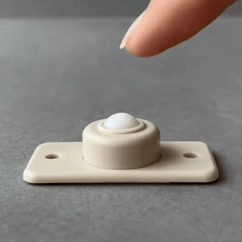 MOVETO - Kit Rodinhas Adesivas Universal Aço Inoxidável 360 Graus Rotação