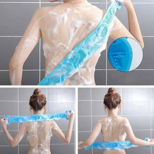 Kit com 4 Escovas de Banho em Silicone Limpeza Esfoliação e Relaxamento