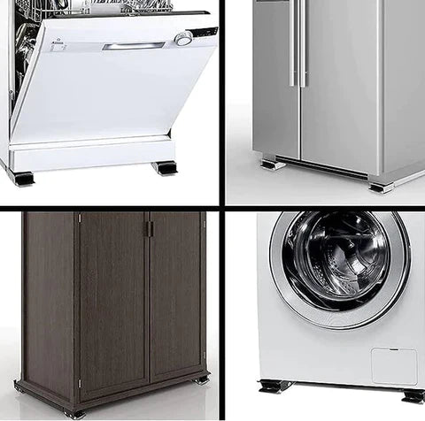 Base com Rodinhas para Moveis Ajustável | FlexMove - Mova Geladeira Fogão Freezer Máquina Sem Esforço ou Perigo