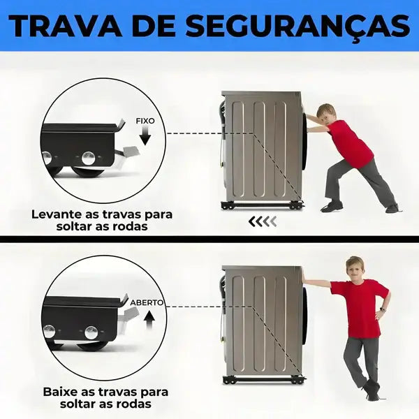 Suporte para Móveis - MovePro Ajustável Para Geladeira Fogão Freezer Máquina