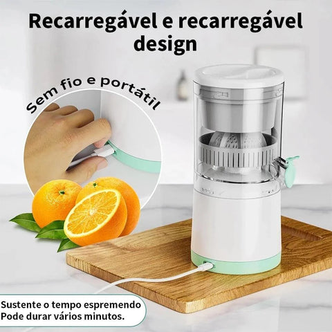 Espremedor de Frutas Portátil – Compacto, Sem Fio e Lâminas Duplas para Extração Eficiente