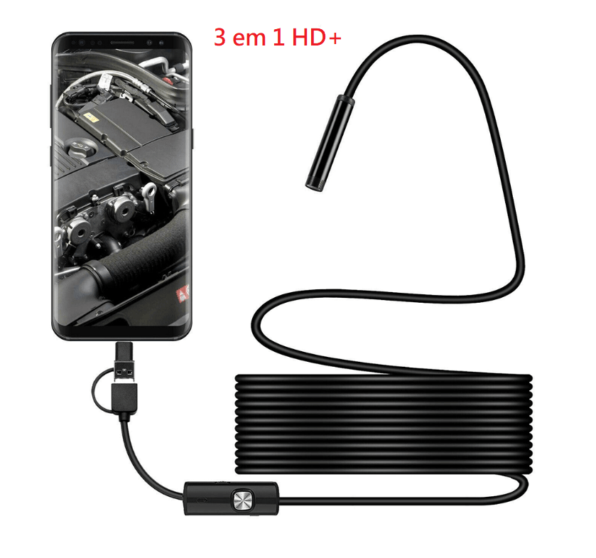 Câmera Endoscópica para Celular LED