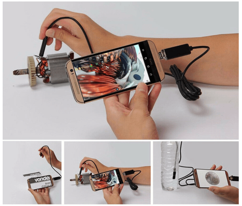 Câmera Endoscópica para Celular LED