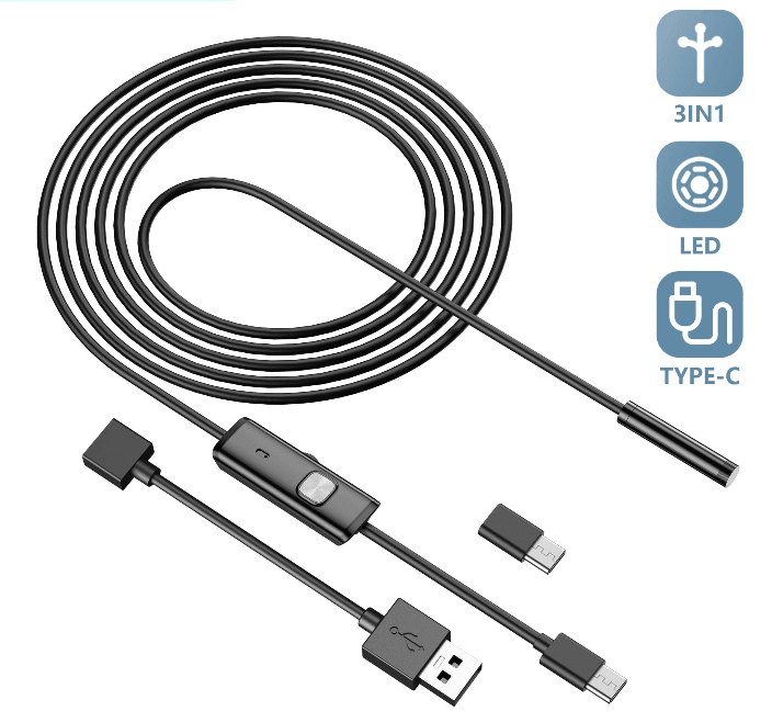 Câmera Endoscópica para Celular LED