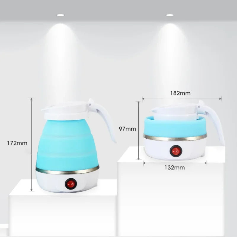 Chaleira Elétrica Portátil Dobrável 600W 0.6L Compacta Viagem