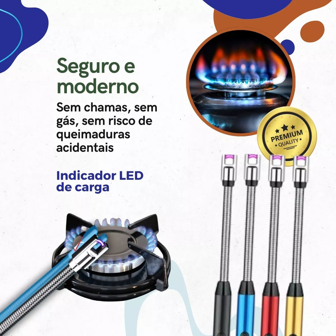 Acendedor Elétrico Definitivo - Recarregável