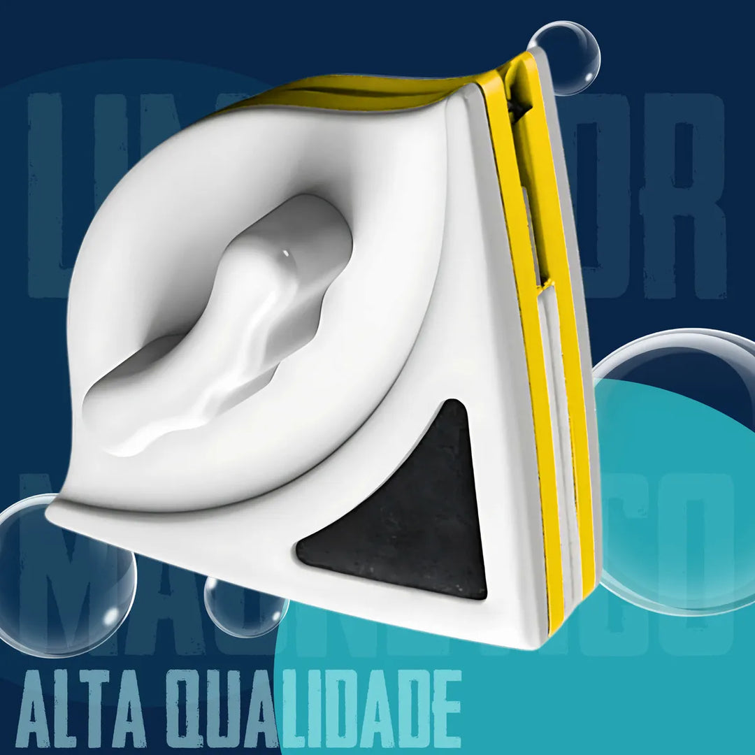 Limpador de Vidros Magnético Dupla Face - Super Imã