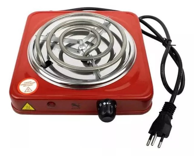 Fogareiro Elétrico Portátil Camping 1 Boca 127v Titanium