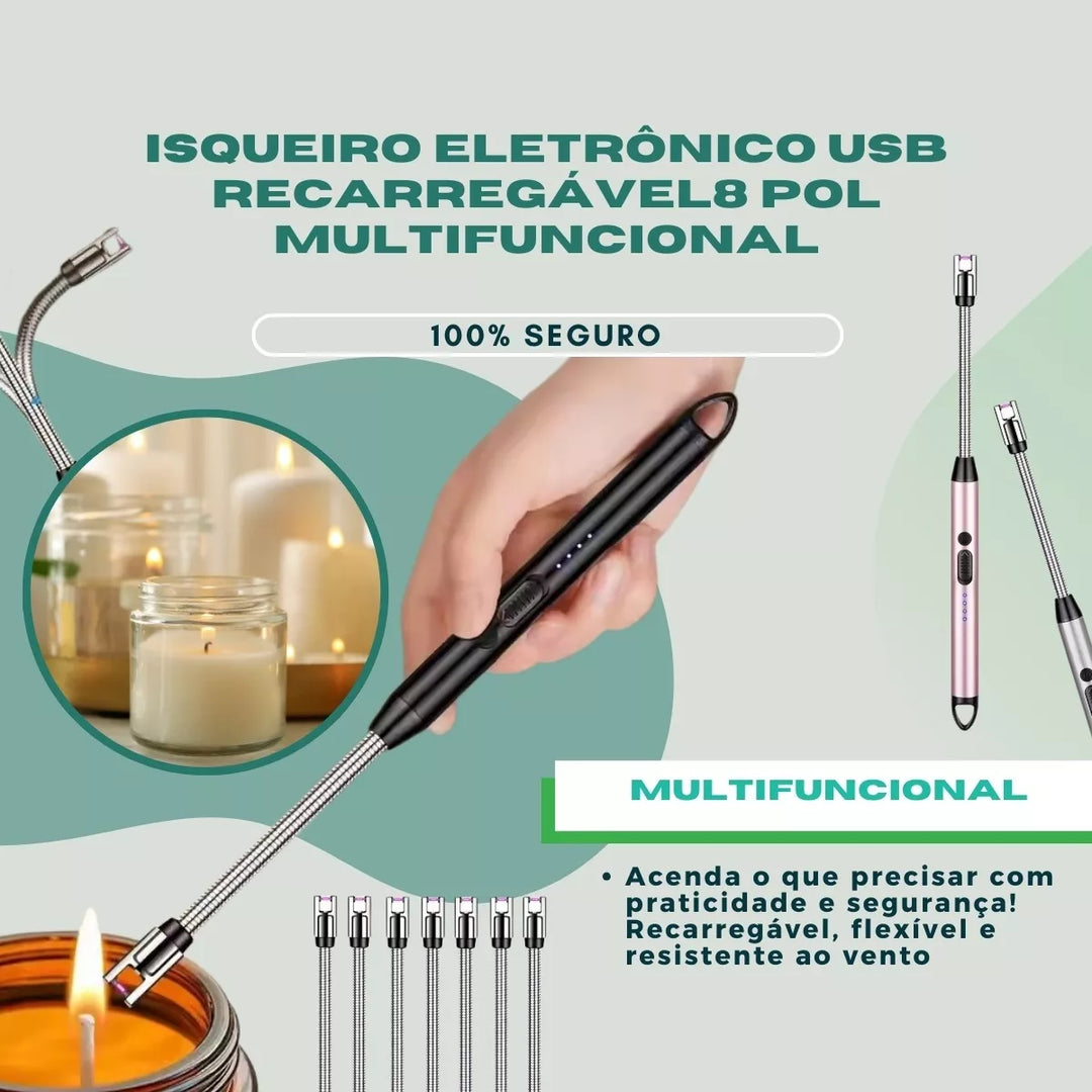 Acendedor Elétrico Definitivo - Recarregável