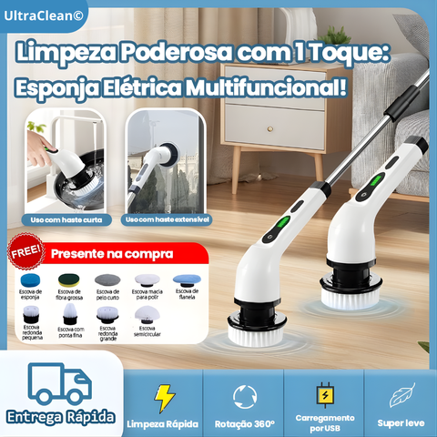 Escova Elétrica 7 em 1 Para Limpeza Profunda - UltraClean©