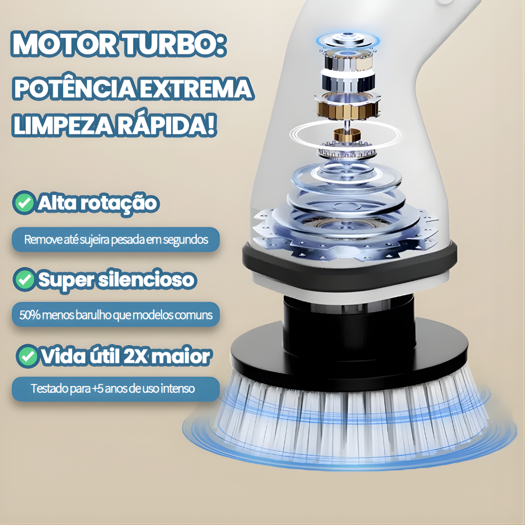 Escova Elétrica 7 em 1 Para Limpeza Profunda - UltraClean©