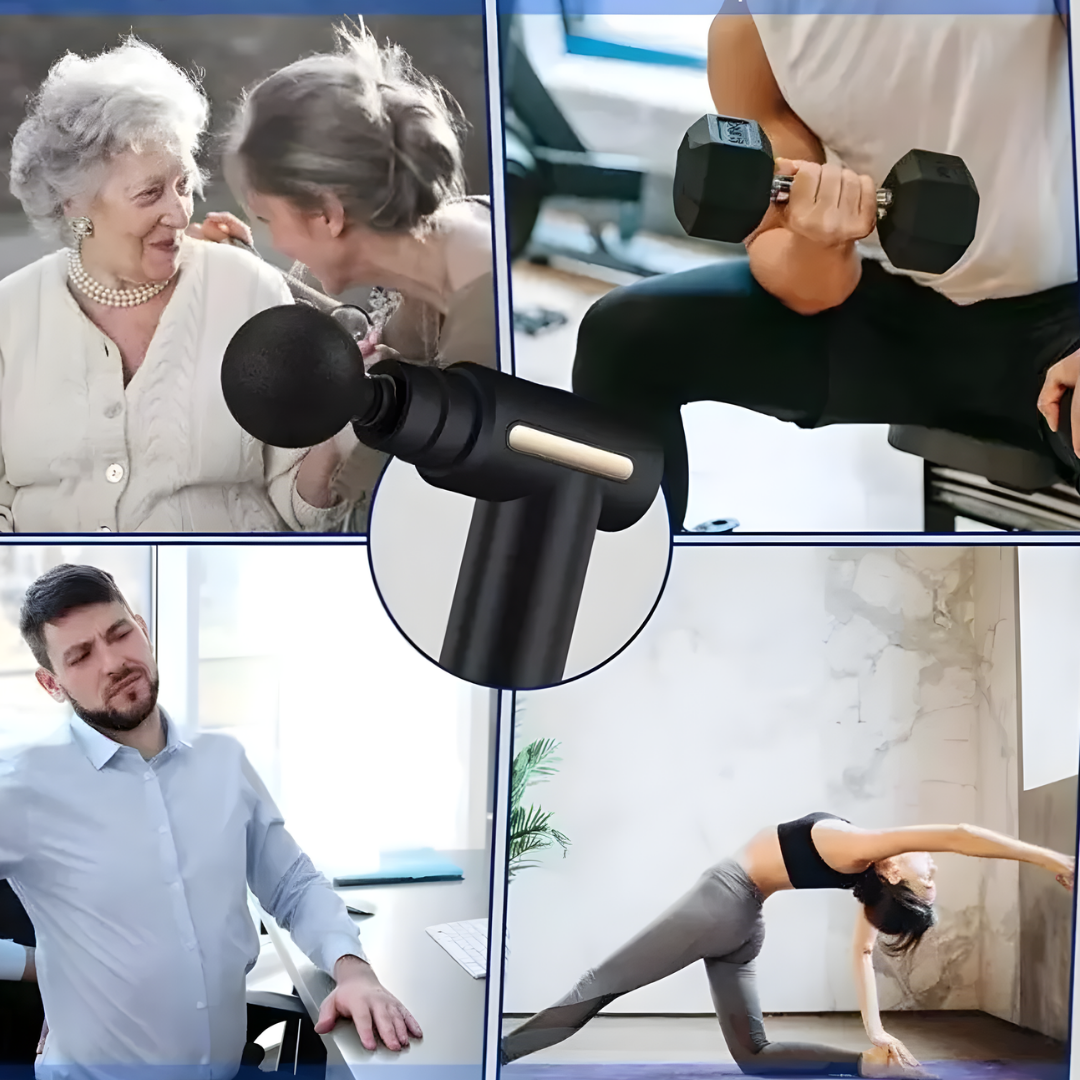 Pistola Massageadora Profissional - Relax Pro - Relaxante Massagem Miofascial Fisioterapia
