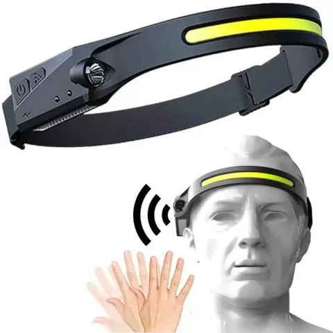 Lanterna de Cabeça LED com Sensor de Movimento