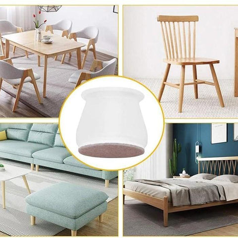 Protetor de Pé de Cadeira 12 Unidades - Tamanho Universal