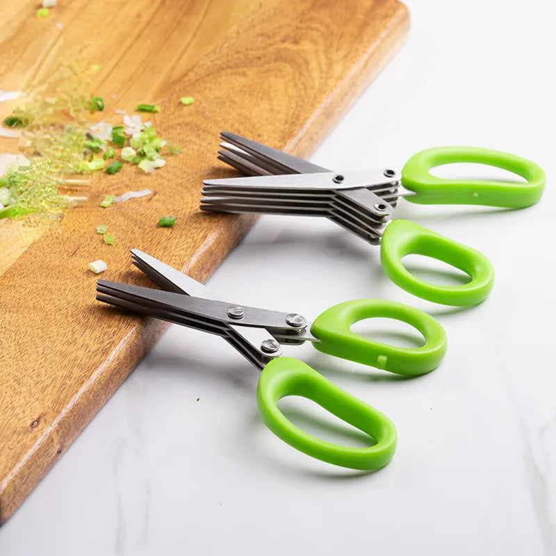 Tesoura Fatiador Max de Cozinha 5 Lâminas + Brinde