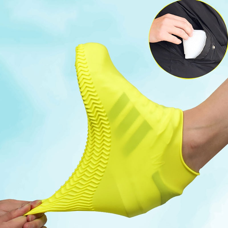 Capa de Calçados Impermeável De Silicone Protetor De Chuva Elástico COMPRE 1 LEVE 2 Pares