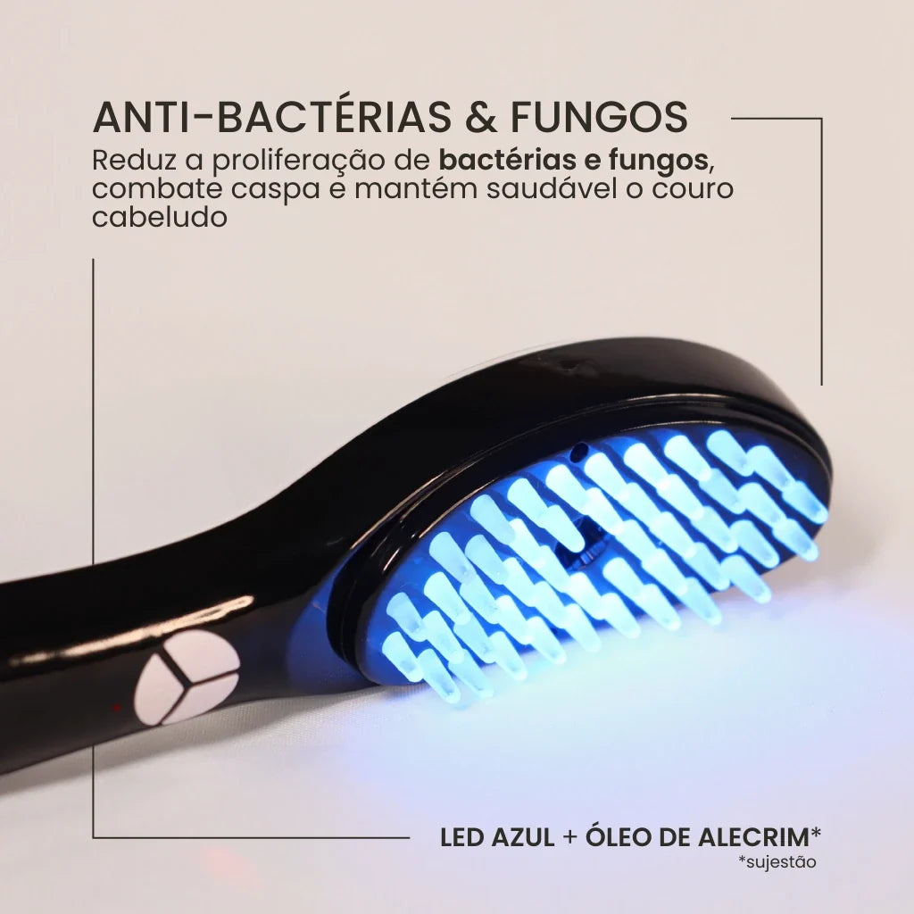Escova de Terapia Capilar à Laser: TheraBrush Smarts 4 em 1 - Tratamento Capilar e Antiqueda