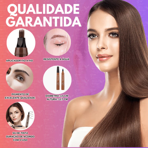 Caneta de Sobrancelha Fio a Fio a Prova d'água