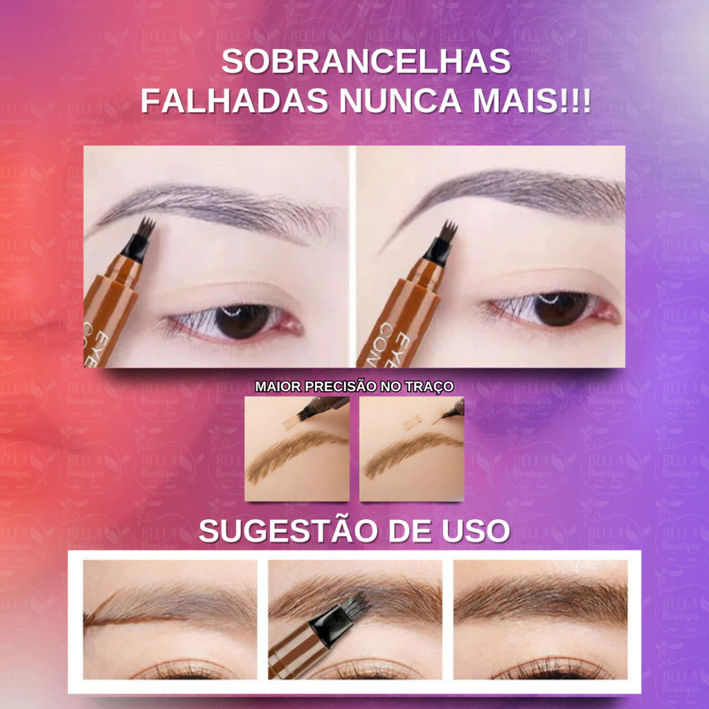 Caneta de Sobrancelha Fio a Fio a Prova d'água