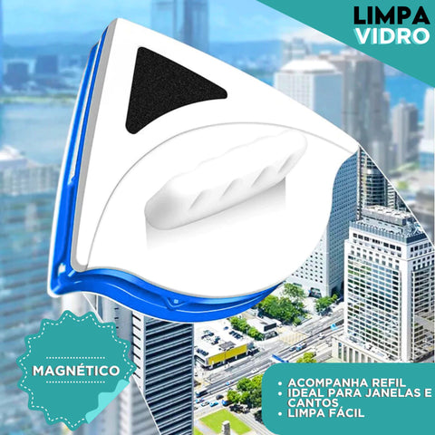 Limpador de Vidros Magnético Dupla Face - Super Imã