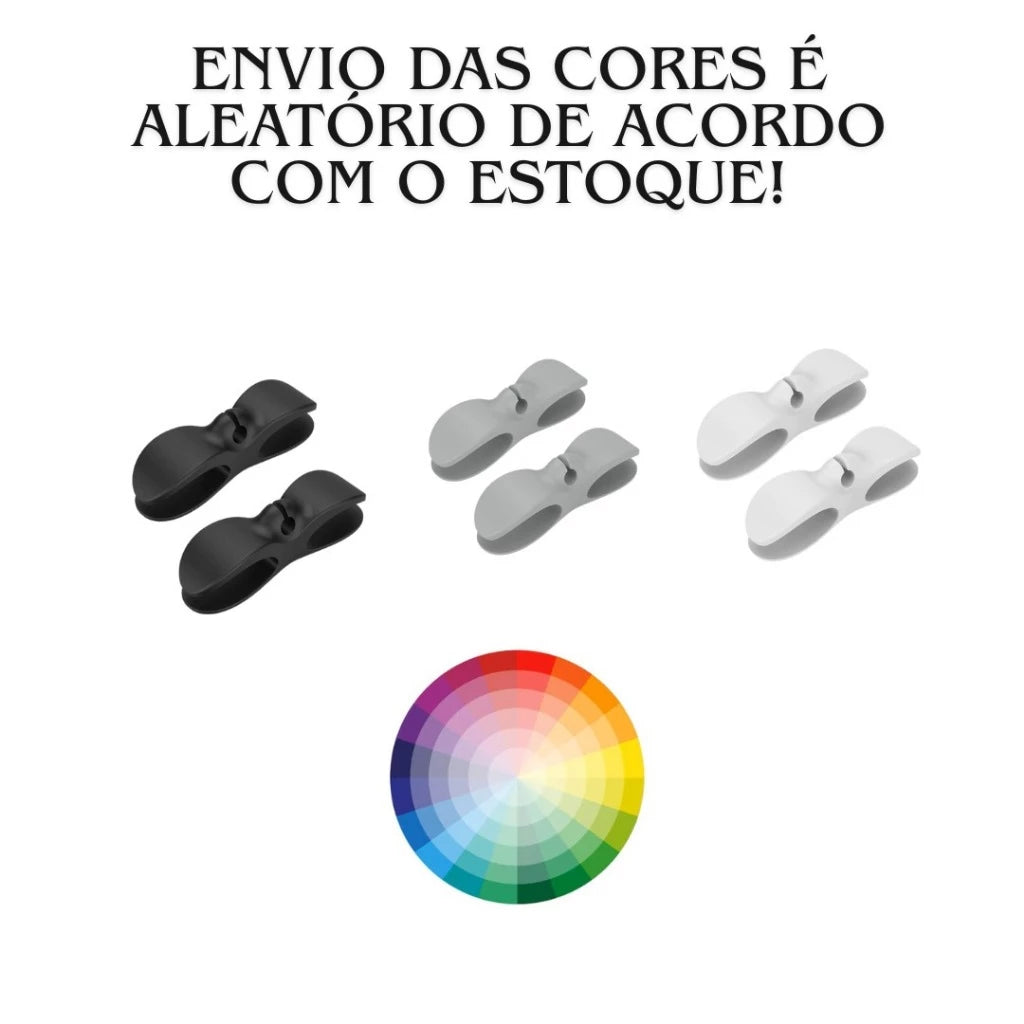 Organizador de Cabos e Fios para Eletrodomésticos Celular Computadores Multiuso