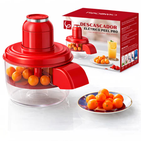 PELL PRO Descascador Elétrico — Uvas, Tomates e Alho prontos em segundos sem bagunça