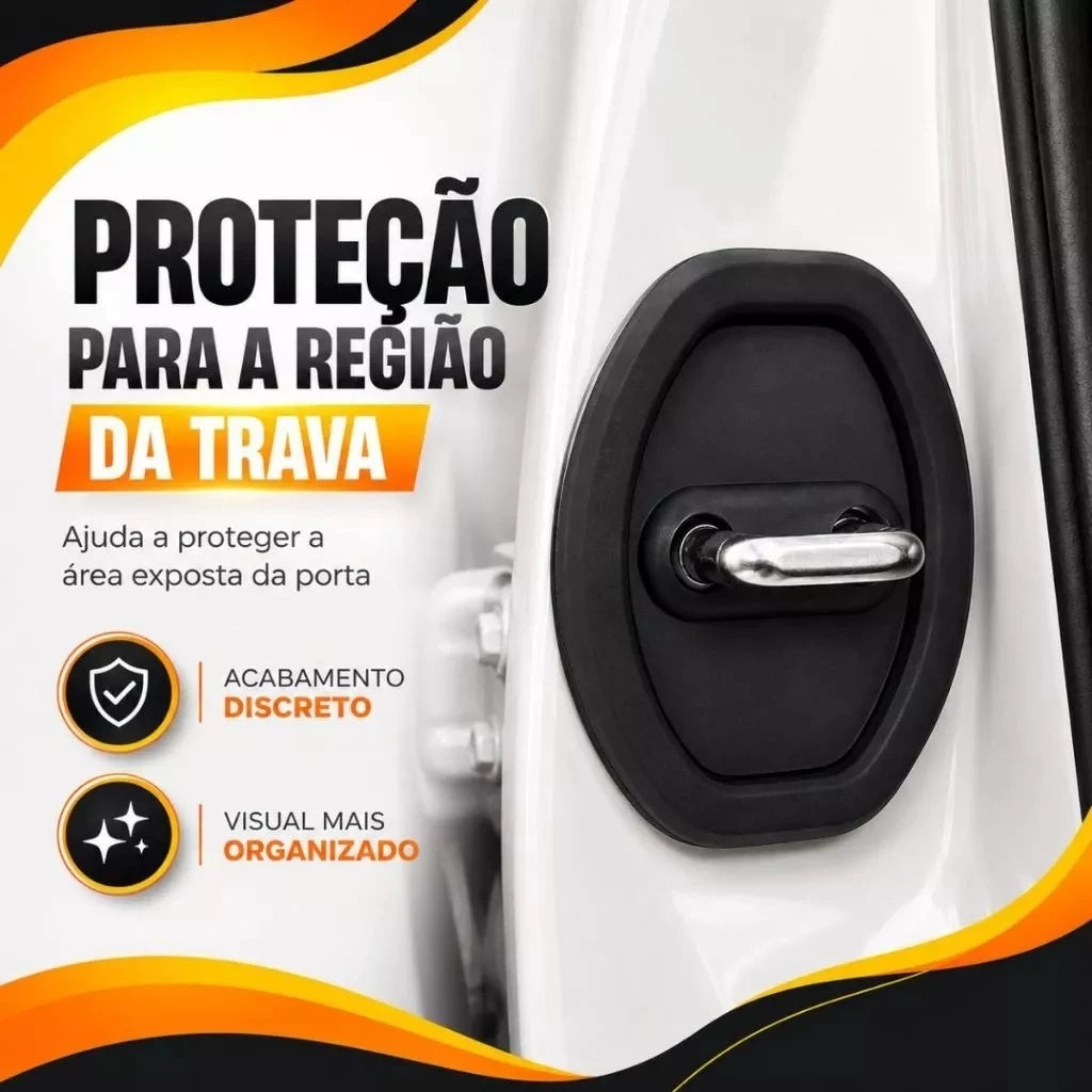 Kit 4 Amortecedor P/ Porta De Carro Anti-impacto Fechadura