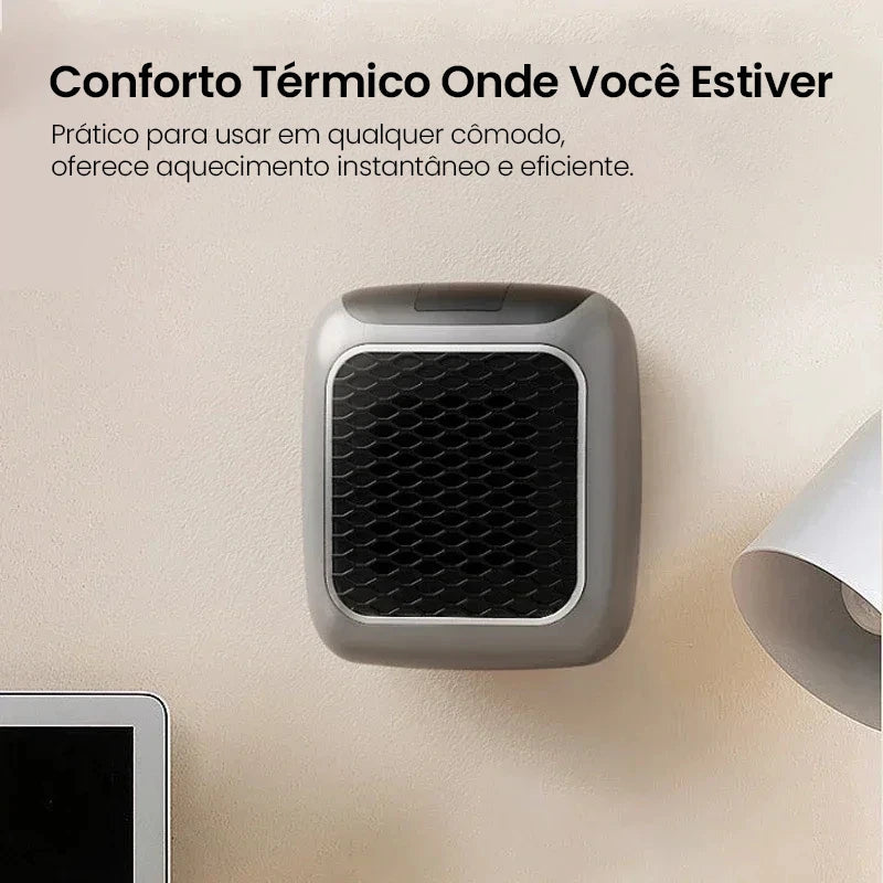 Aquecedor Portátil HeatBox com Controle Remoto Bivolt (50% OFF + FRETE GRÁTIS)