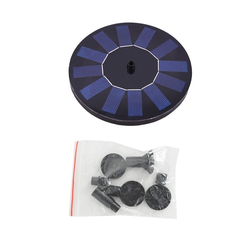 Chafariz Flutuante Fonte De Água Para Pássaros [Energia Solar]
