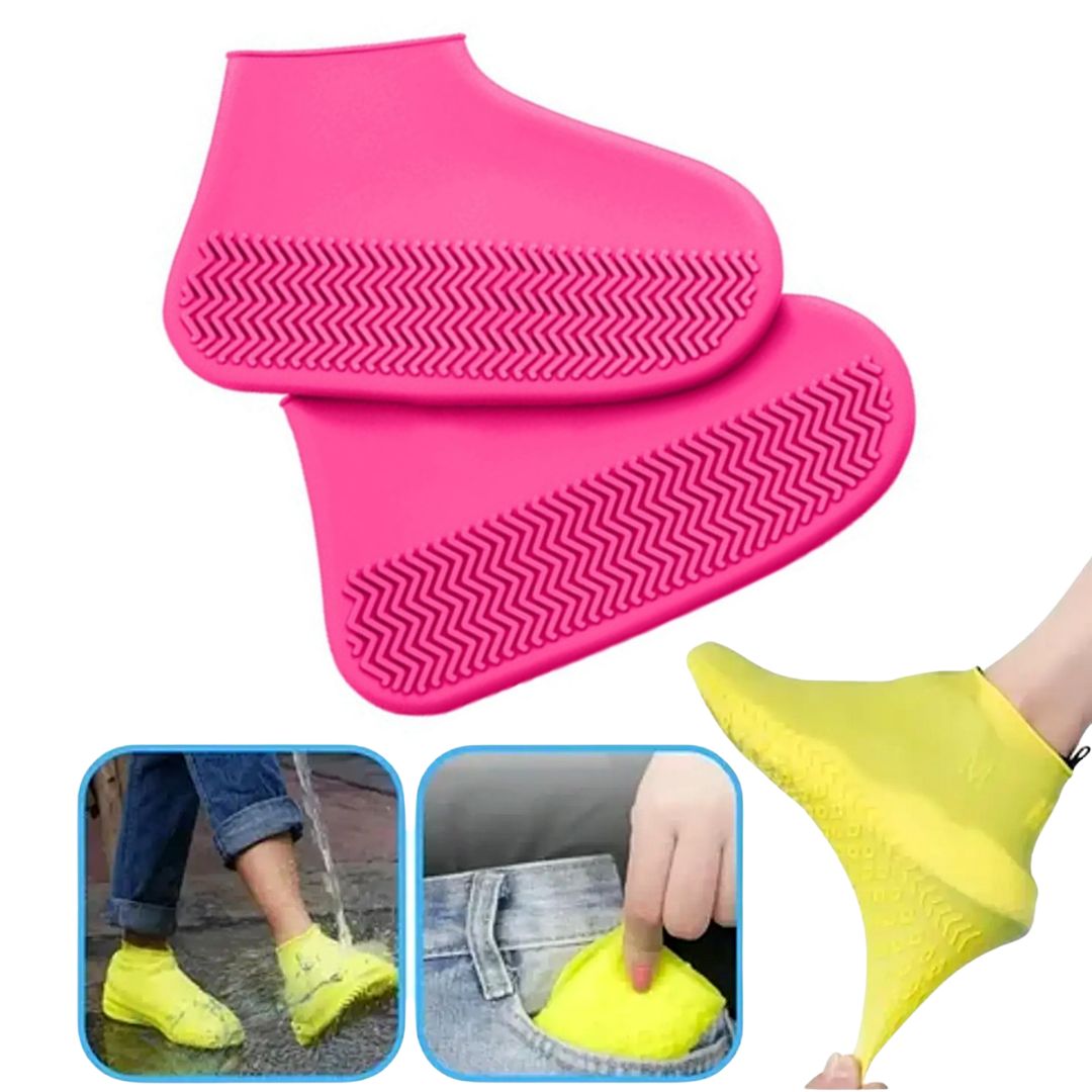 Capa de Calçados Impermeável De Silicone Protetor De Chuva Elástico COMPRE 1 LEVE 2 Pares
