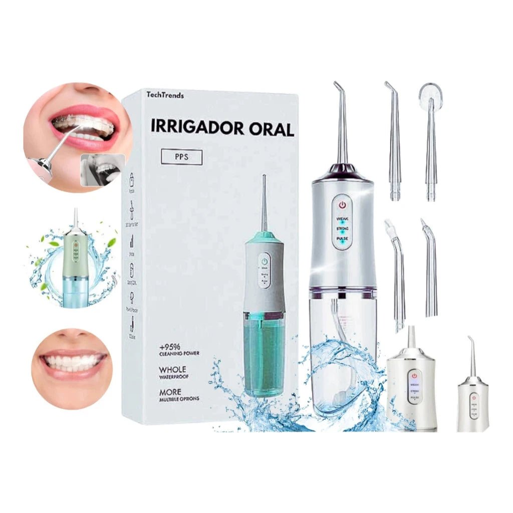 OralFlow + Kit de Acessórios Grátis! Revitalize seu sorriso com o poder da limpeza completa e eficaz!