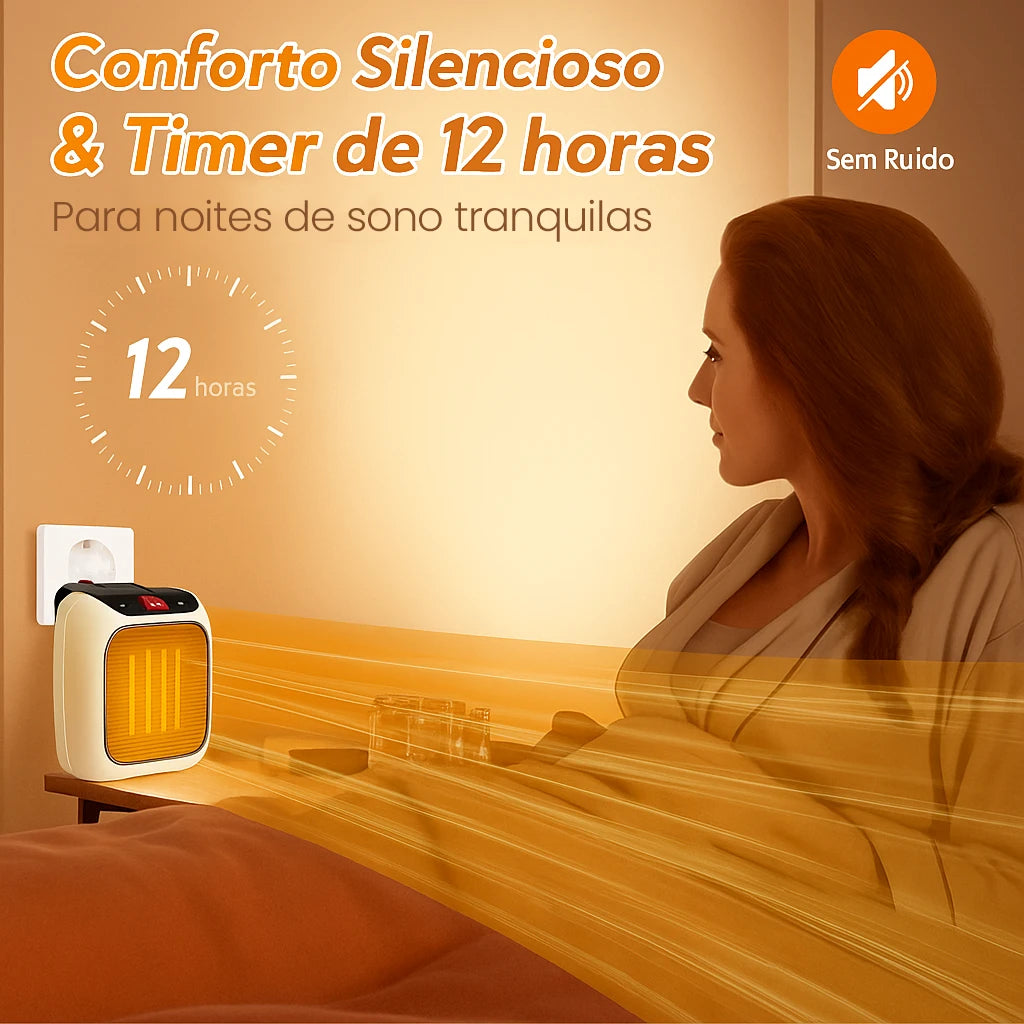 Aquecedor Portátil HeatBox com Controle Remoto Bivolt (50% OFF + FRETE GRÁTIS)