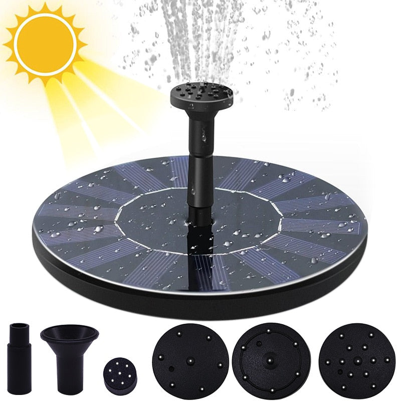 Chafariz Flutuante Fonte De Água Para Pássaros [Energia Solar]