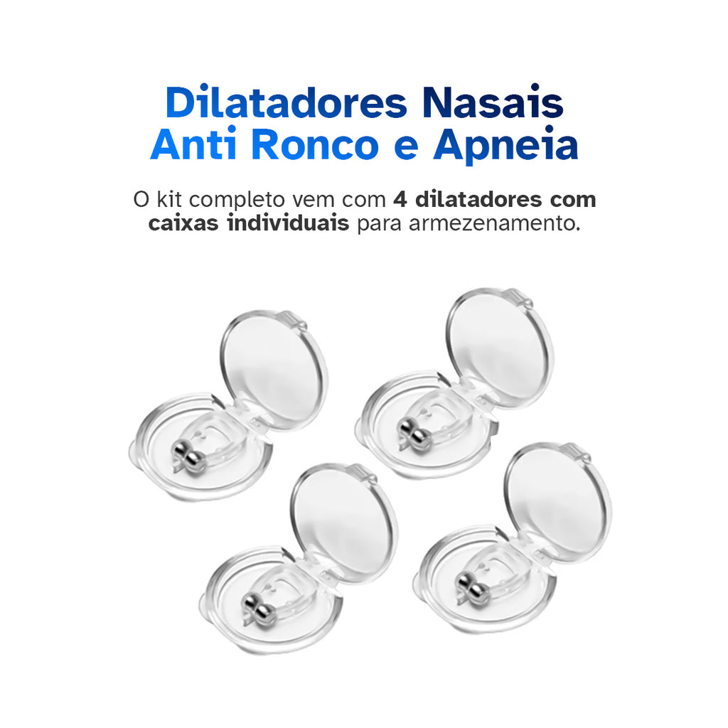 Kit com 4 Dilatadores Nasais Anti Ronco e Apneia – Respire Melhor