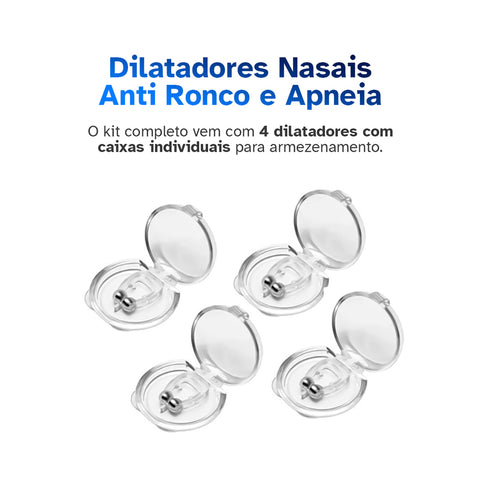 Kit com 4 Dilatadores Nasais Anti Ronco e Apneia – Respire Melhor
